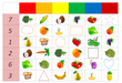 Shapes, Numbers, Colours, Fruits, Vegetables game, Toys, Games, Food, Level 1 / A1, Games