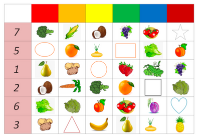 Shapes, Numbers, Colours, Fruits, Vegetables game 264 фото