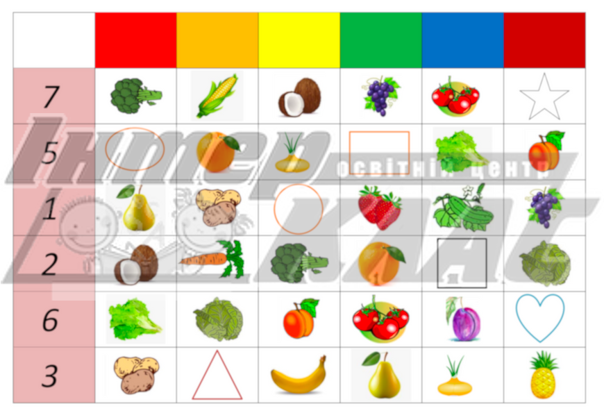 Shapes, Numbers, Colours, Fruits, Vegetables game, Toys, Games, Food, Level 1 / A1, Games