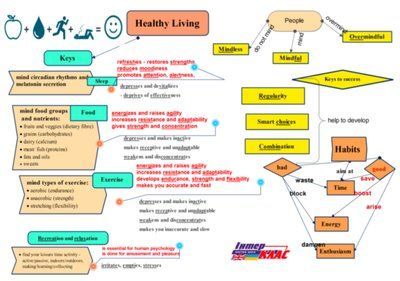 Healthy Lifestyle Topic Map Level 9, Healthy Lifestyle, Level 9, Topic Map