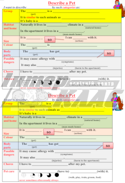 Pet and Chores Writing Speaking Level 5-6, House Chores, Level 5, Level 6, Speaking/Writing Card