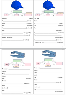 Clothes Writing Cards Level 4 241 фото